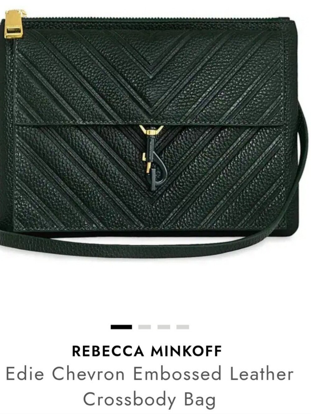 Rebecca Minkoff Black Quilted Leather Crossbody. NWT